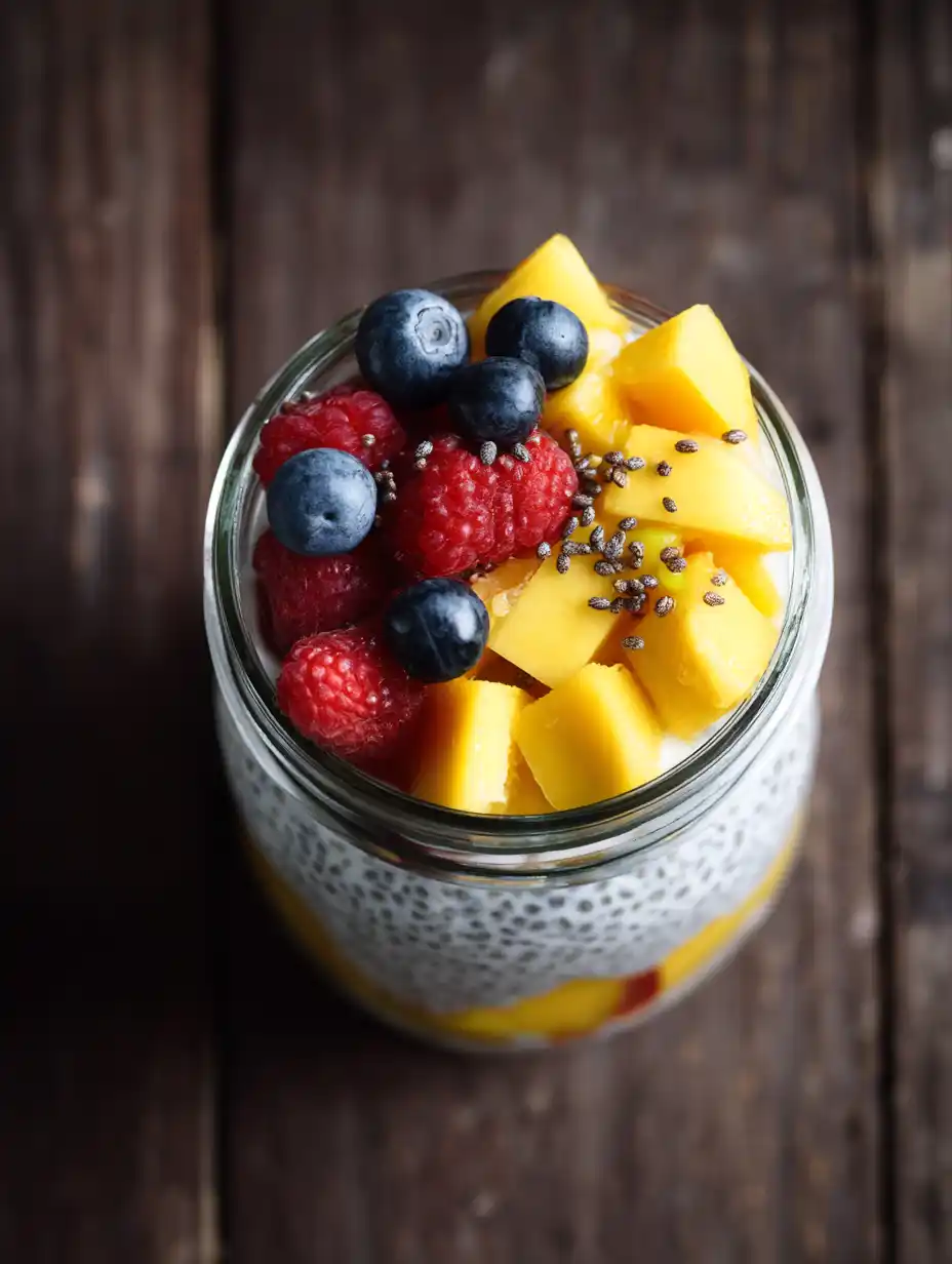 Mango Chia Seed Pudding with Yogurt: Quick, Creamy & Nourishing