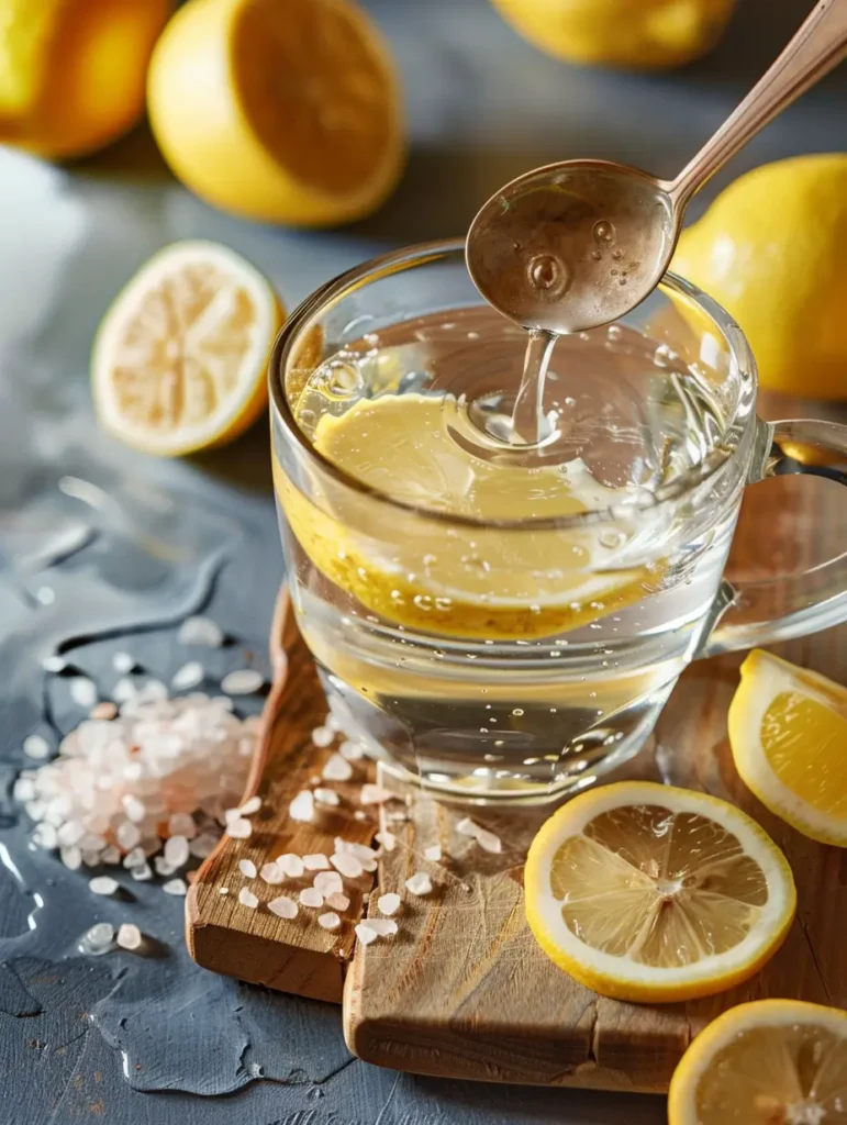 mixing 4 ingredient pink salt recipe for weight loss drink