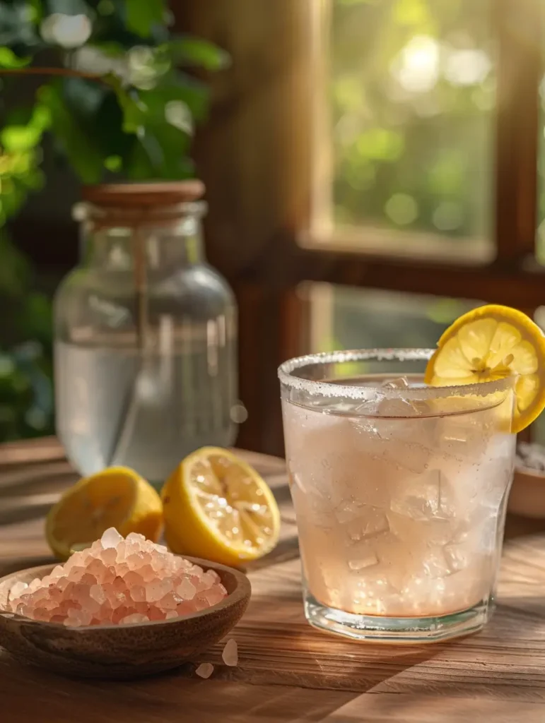 4 ingredient pink salt recipe for weight loss morning drink